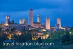 San Gimignano Dusk Tuscany Italy picture